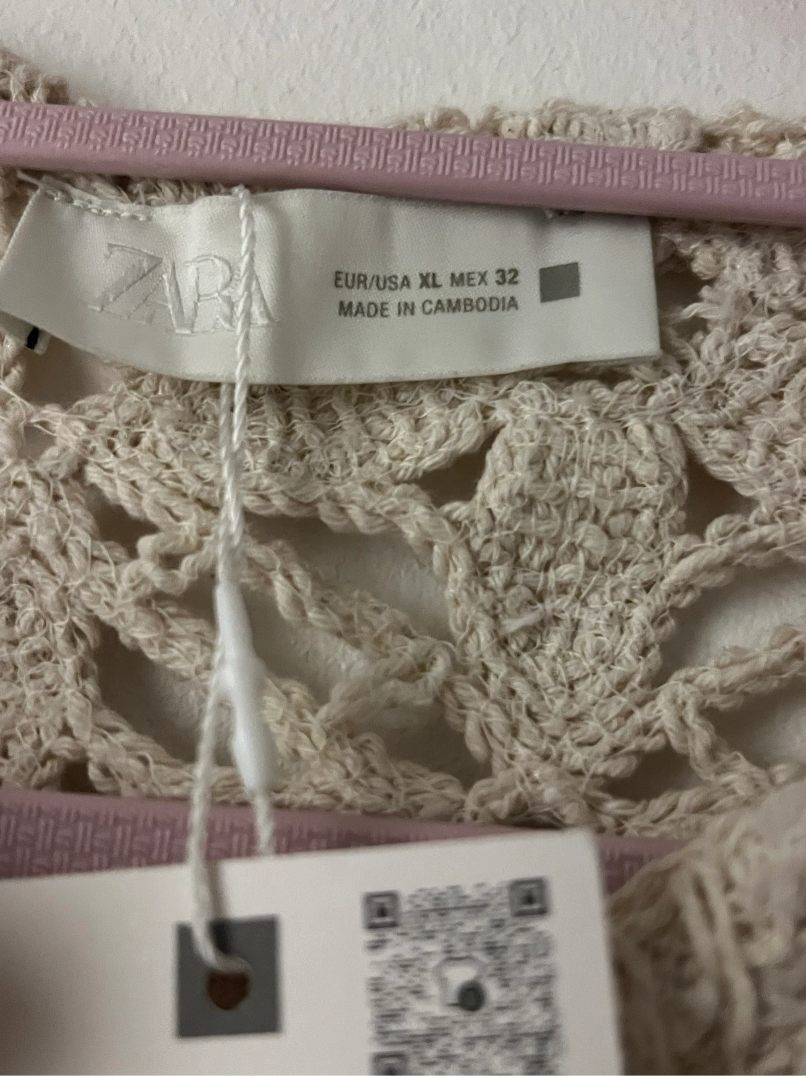 🤍 Gilet / Chaqueta Zara de Ganchillo Floral Beige Nuevo con Etiqueta 🤍 – photo 5